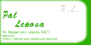 pal leposa business card
